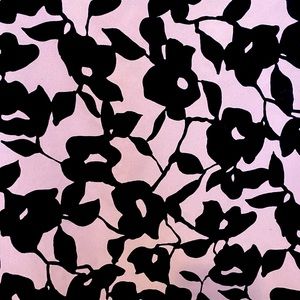 Ann Taylor navy and purple floral blouse